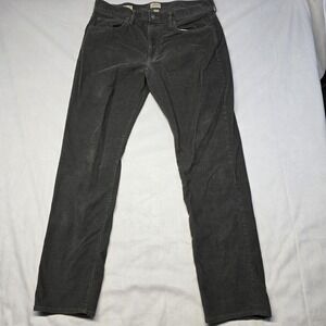 J Crew Style 770 Corduroy Pants Grey Men Size 34x32